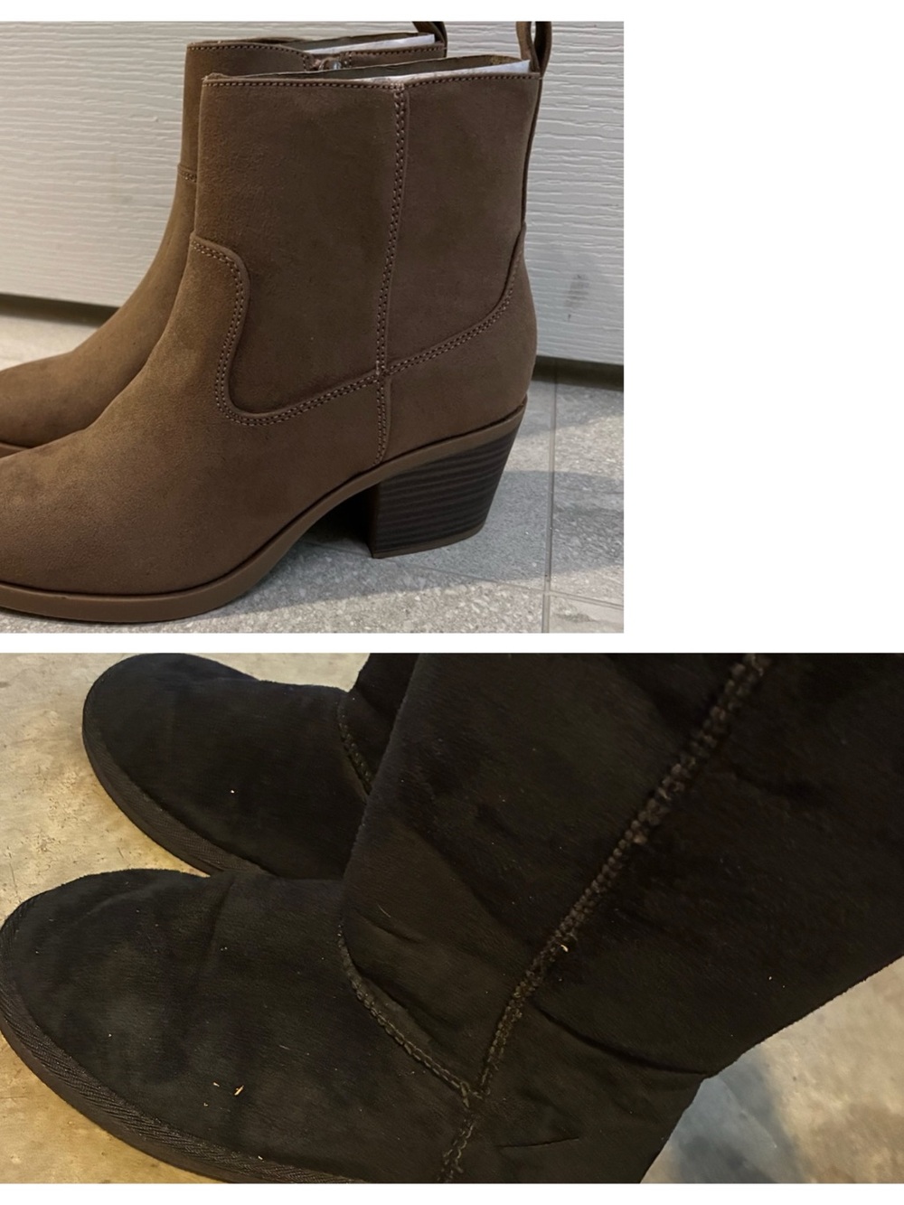 Old Navy Brown boots and Carlton london black long boots